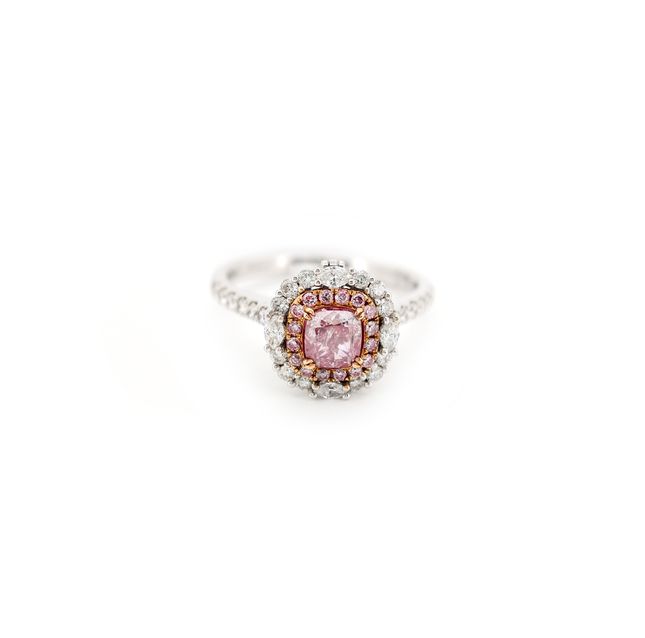 TwilightHue 18K Two Tone Fancy Diamond Ring – LR6358