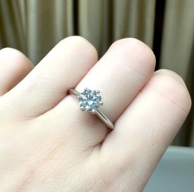Celest Platinum Tiffany Diamond Ring – LR13761