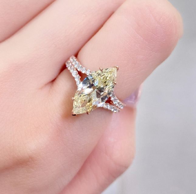 BlushRay 18K Rose Gold Diamond Ring – LR10001