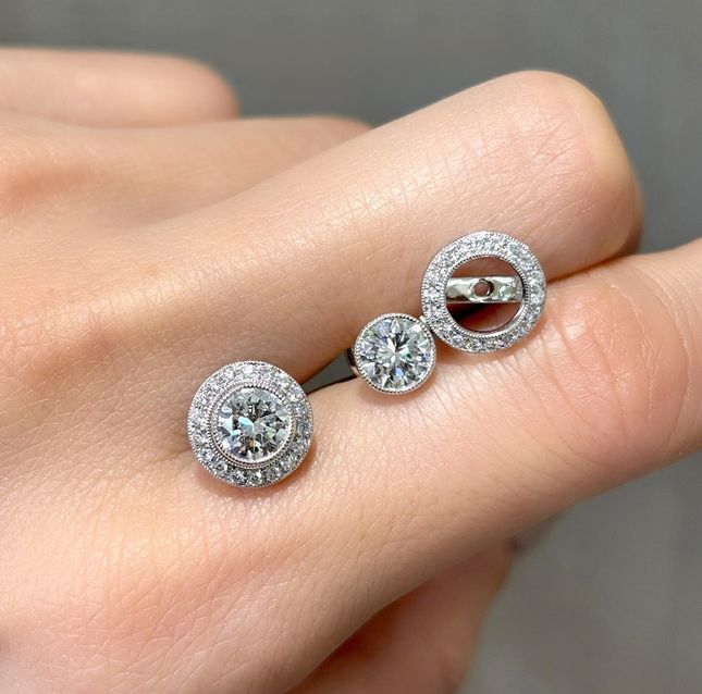 ShineLite 18K White Gold Earrings – LE2839