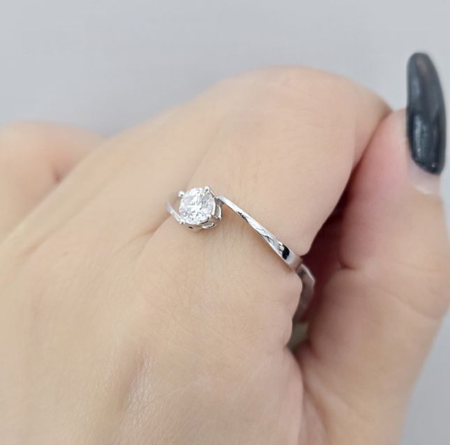 Love Platinum Solitaire Diamond Ring