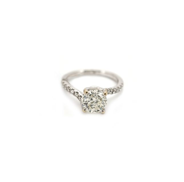Sparkle Diamond Round 1.5ct Ring in 18K White Gold