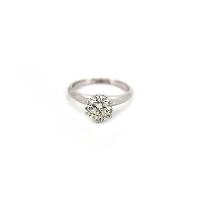 Round 1.52ct Diamond Ring in 18K White Gold