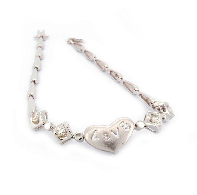 White Gold Delicate Diamond Bracelet 0.27ct