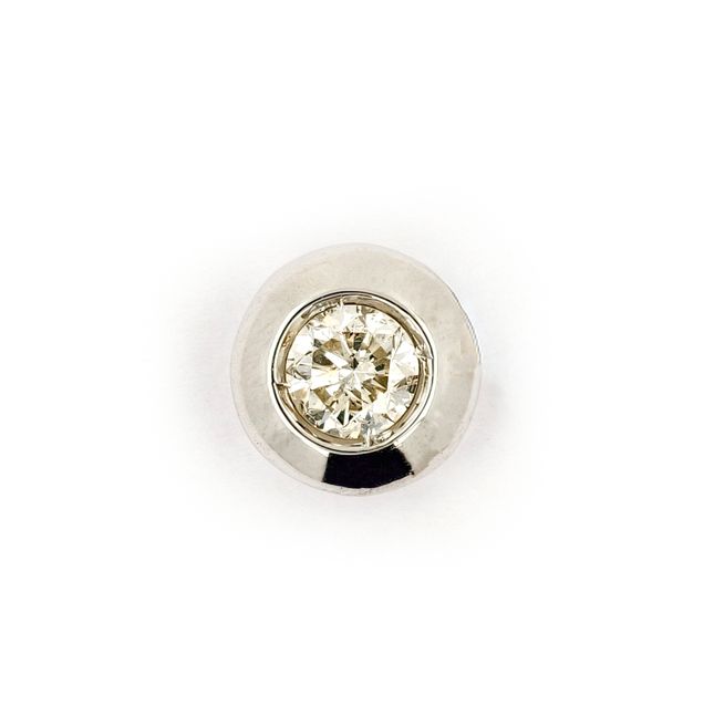 White Gold Round Diamond Pendant 0.70ct