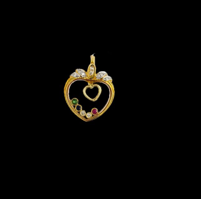 Yellow Gold Classic Stone Pendant 0.37ct