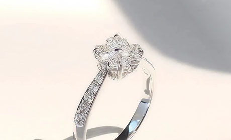 Clarity focus on diamond ring