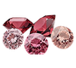 Pink and Orange Diamonds