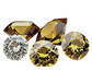 Yellow and Brown Diamonds