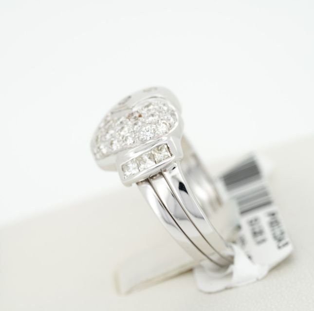 Fancy Fine Jewelry 18K White Gold Diamond