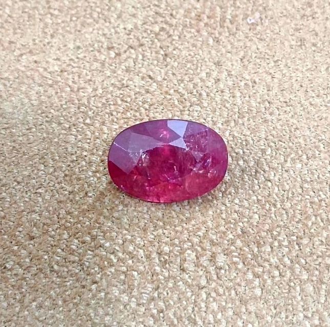 IGI Certified 3.48ct Burmese Ruby