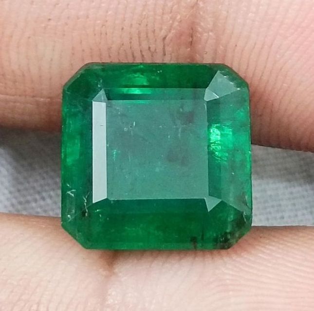 9.93ct GSI Certified Vivid Deep Green Emerald