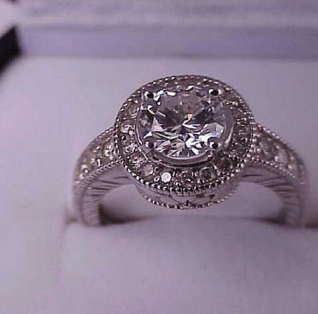 14k white gold 1.57ct diamond ring