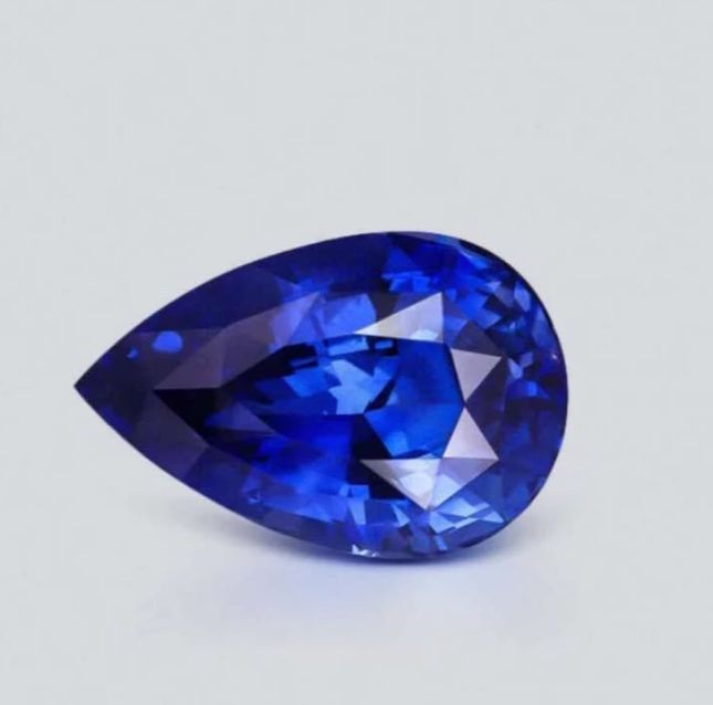 2.71ct Dark Blue Pear Sapphire