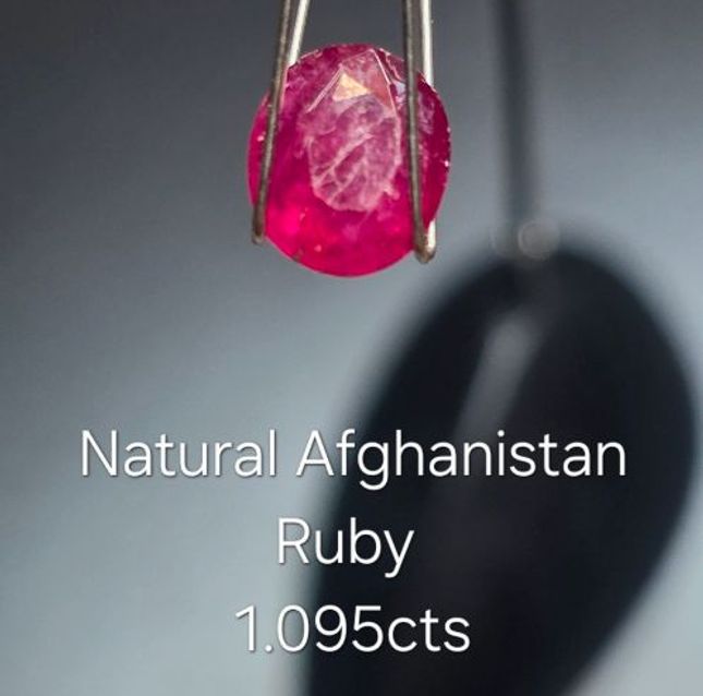 Afgani Pigeon Blood Ruby Oval Style