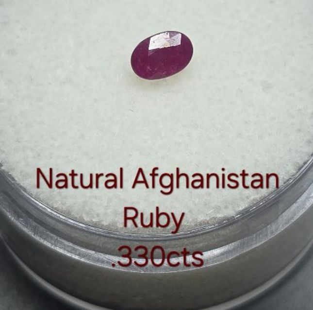 Afgani Pigeon Blood Ruby Oval Loose Stone