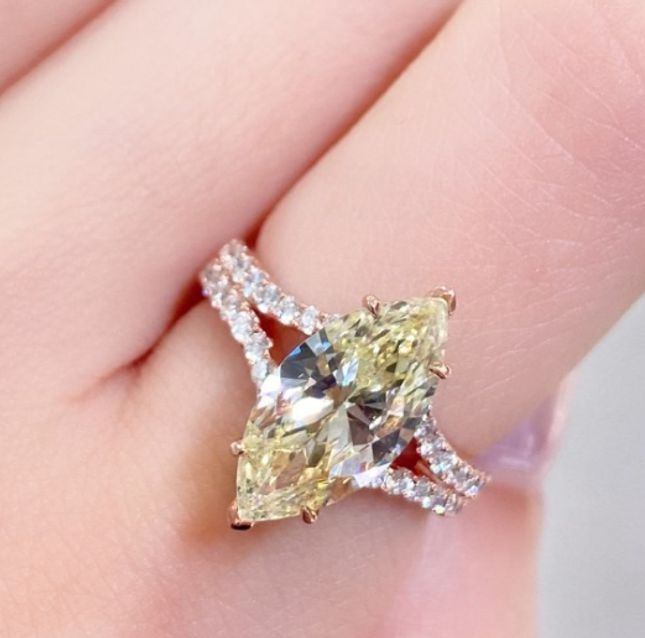 BlushRay 18K Rose Gold Diamond Ring – LR10001