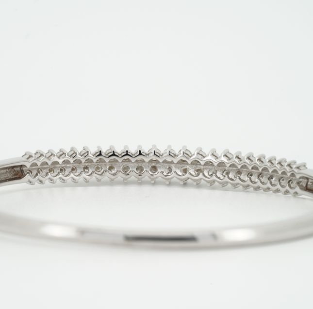 Galaxy Star White Gold Diamond Bangle - LBN97