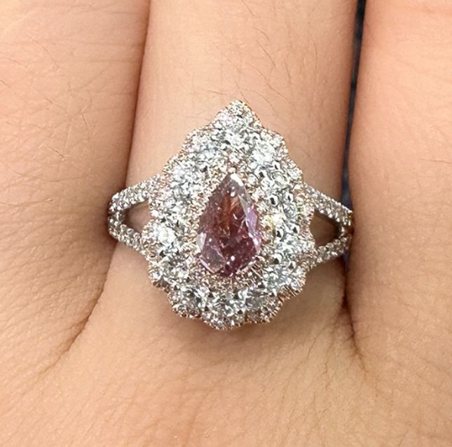 RadianceMix 18K Two Tone Fancy Diamond Ring – LR12516