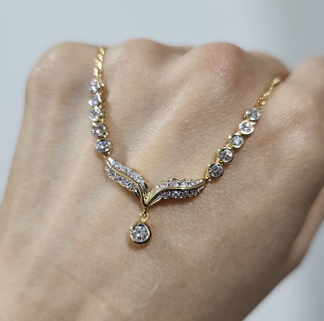 Diamond Necklace 18K Yellow Gold NK971