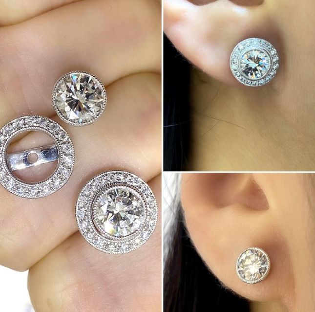 ShineLite 18K White Gold Earrings – LE2839