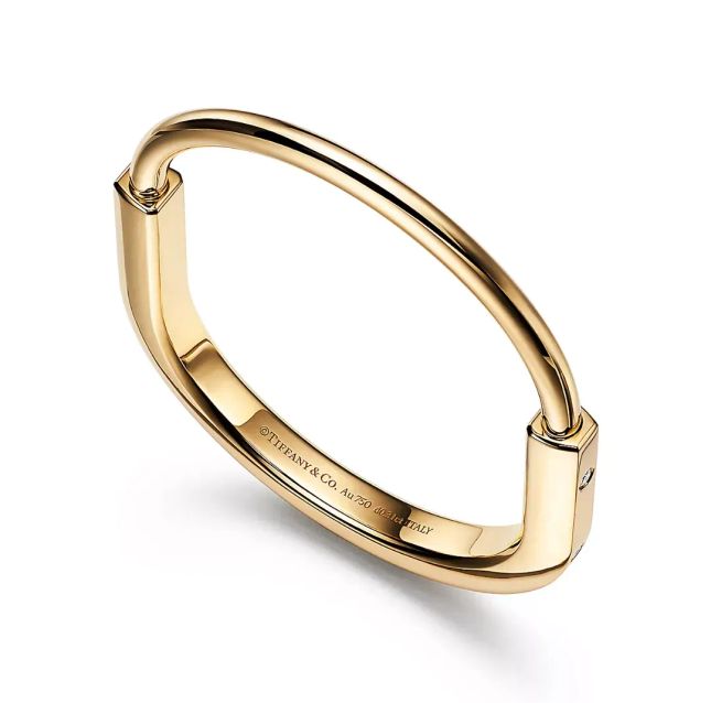 18k Yellow Gold Lock Diamond Bracelet - Tiffany & Co.