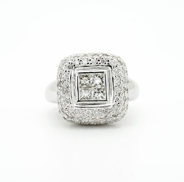 1.68ct Luxury 18K White Gold Diamond