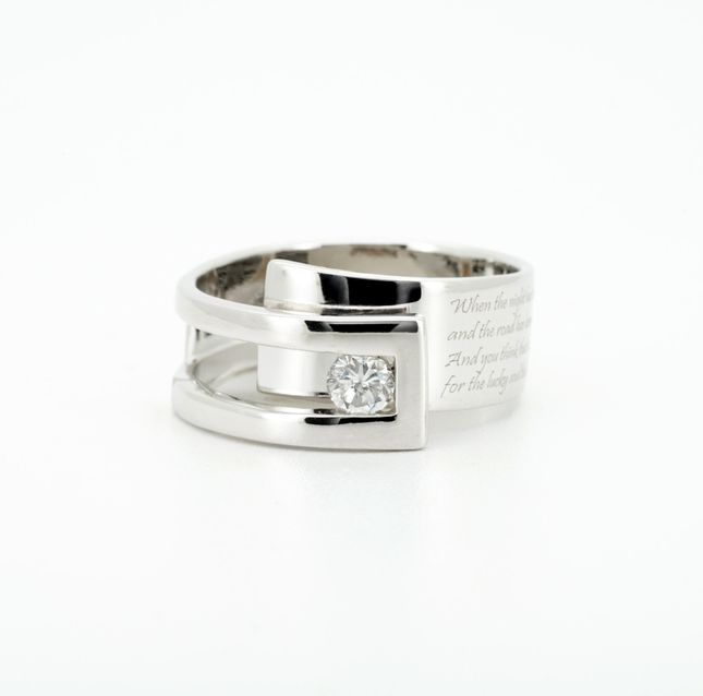 Premium 14K White Gold Diamond Round 0.30CT