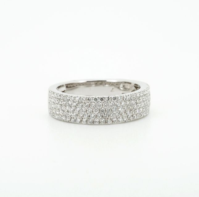 Luxury 18K White Gold Diamond Round LR 11010