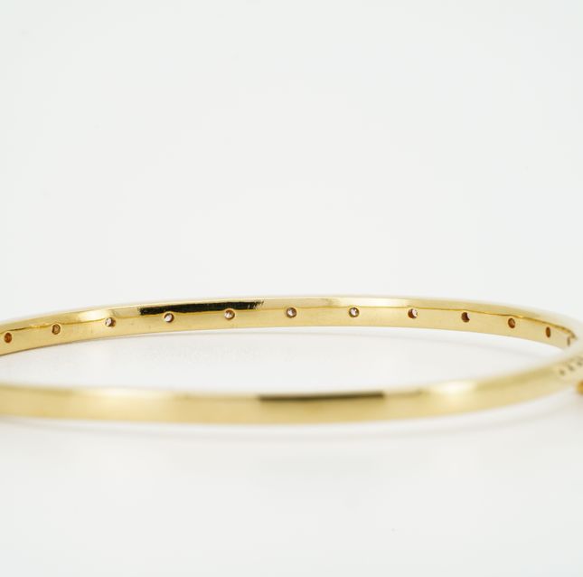Auravive Diamond Bangle in 18k yellow gold LBN328