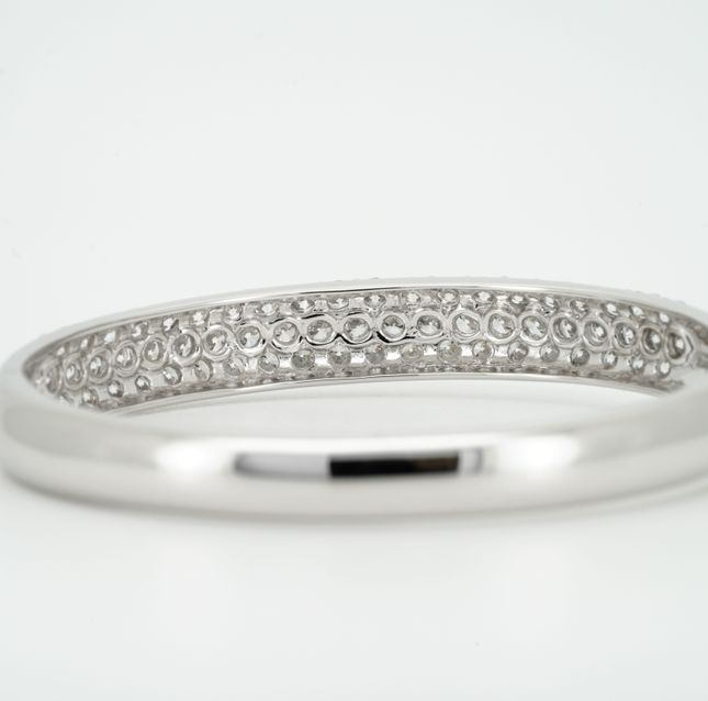 18K White Gold Amarielle Diamond Bangle - LBN287