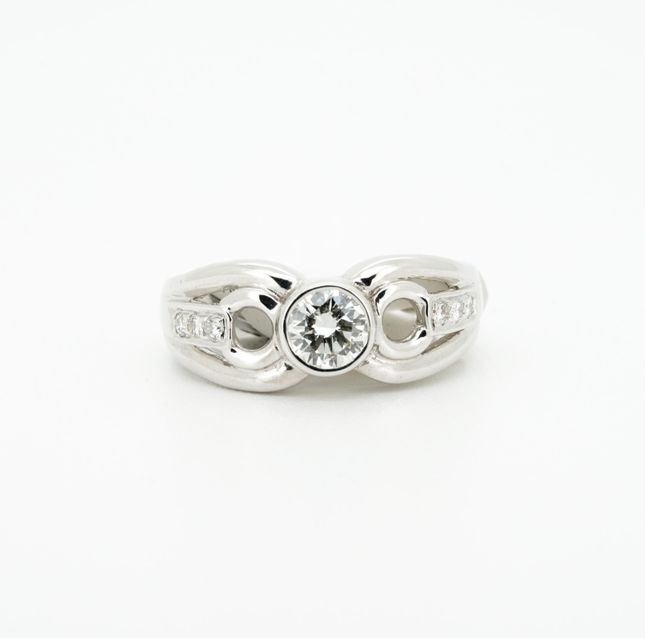 Timeless 18K White Gold Diamond Round 0.40CT