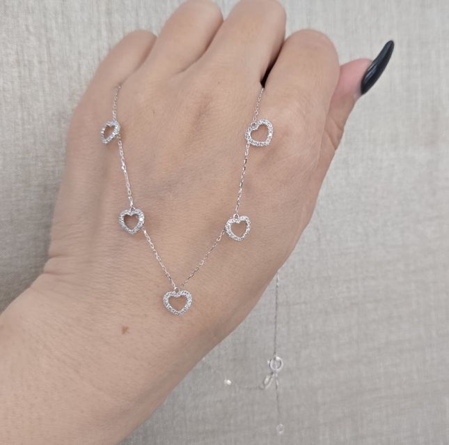 Diamond Necklace 18K White Gold NK1328