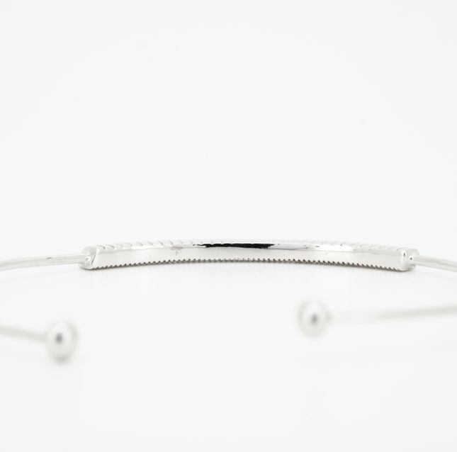 Aurelia Spark Bangle 18kt white gold - LBN271