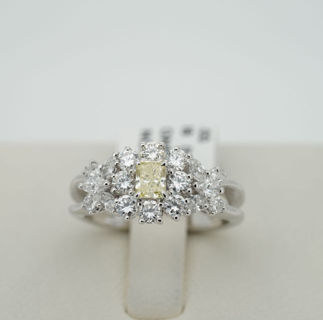 Classic Platinum & White Gold Diamond - Fancy Color
