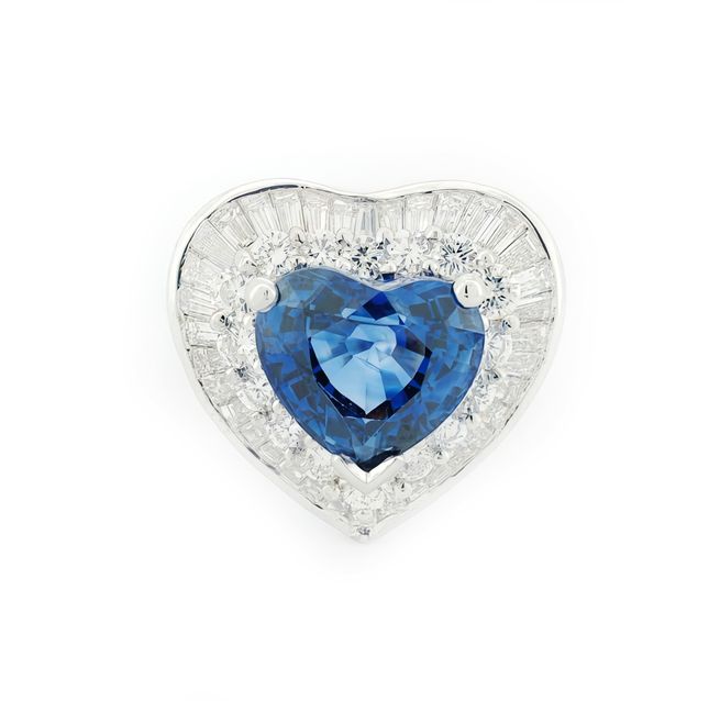 BlueMuse 18K White Gold Sapphire Ring – LR13541
