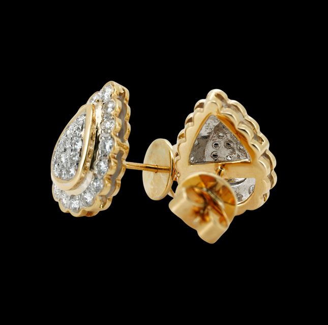 14K Yellow gold Diamond Chic Style LE2734