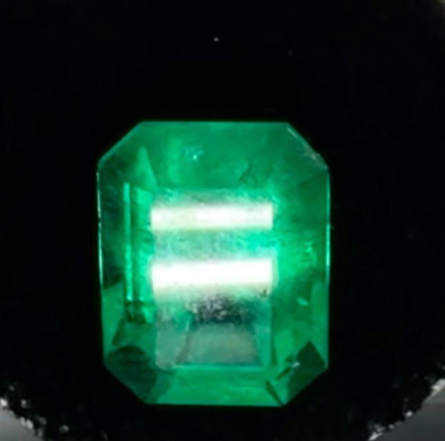 GIA Cert 6.26ct Octagonal Green Emerald